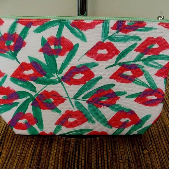 Clinique x DRAWBERTSON Makeup Bag 🌼 NWT Floral Pop Art Cosmetic Pouch - Picture 7 of 7